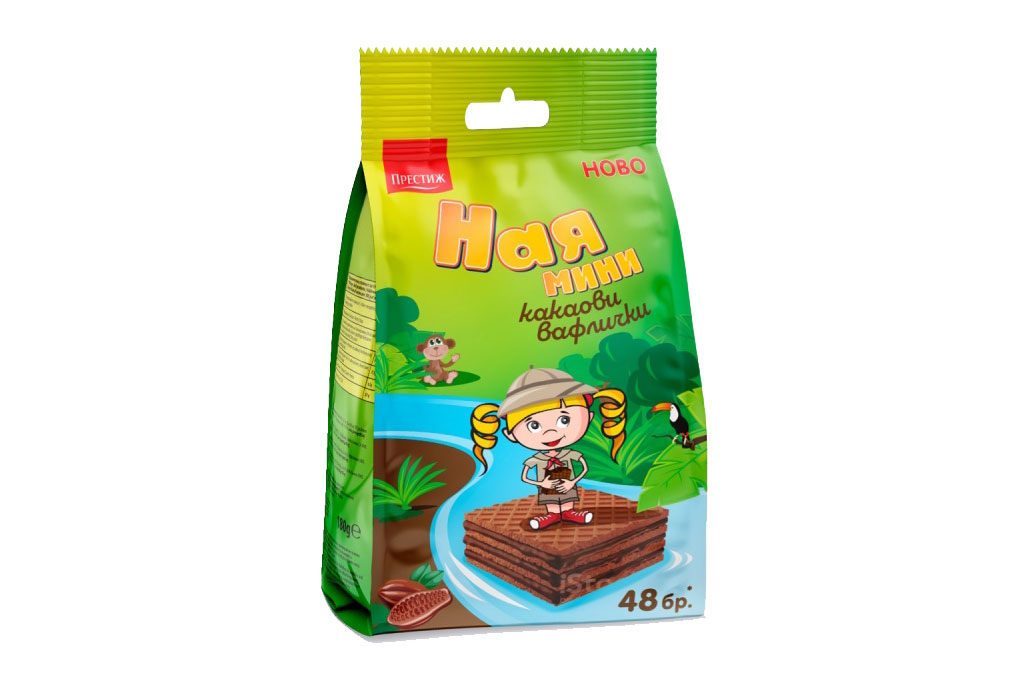 НАЯ Мини Какаови вафлички 180г
