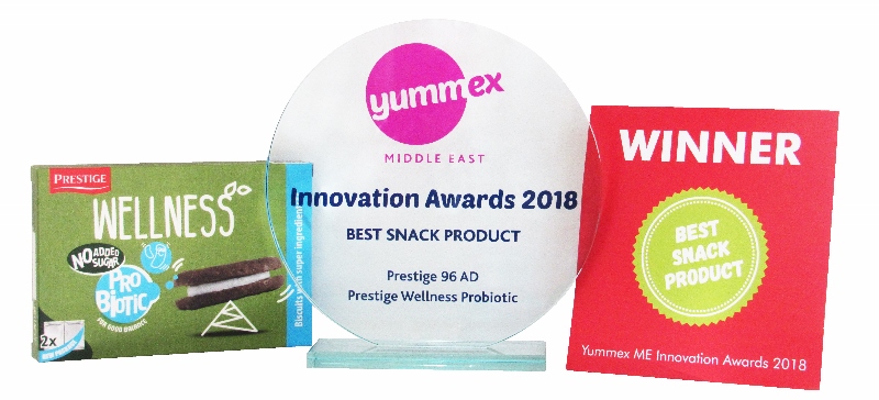 ПРЕСТИЖ СПЕЧЕЛИ ГОЛЯМАТА НАГРАДА ЗА ИНОВАЦИЯ НА СВЕТОВНОТО ИЗЛОЖЕНИЕ YUMMEX MIDDLE EAST 2018