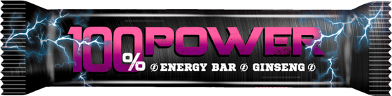 100% POWER Жен-шен 40 г. енергиен бар